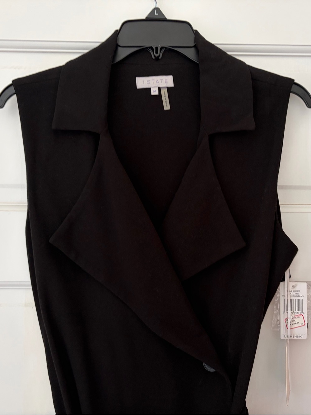 NWT 1. State Trench Midi Dress in Rich Black - Picture 5 of 10